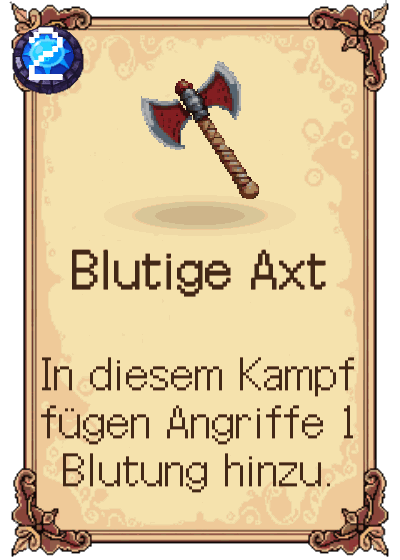 Blutige Axt
