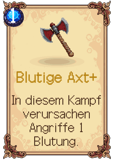 Blutige Axt+