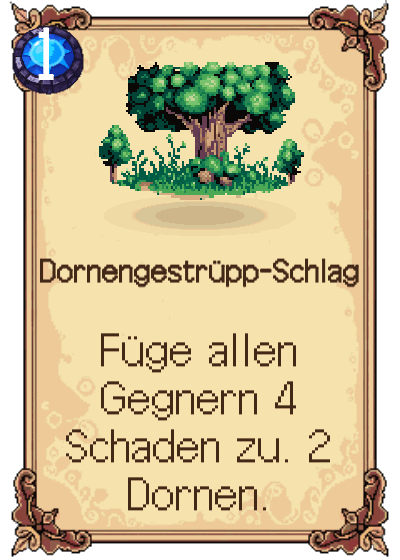 Dornengestrüpp-Schlag