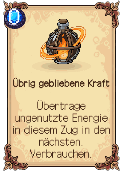Übrig gebliebene Kraft