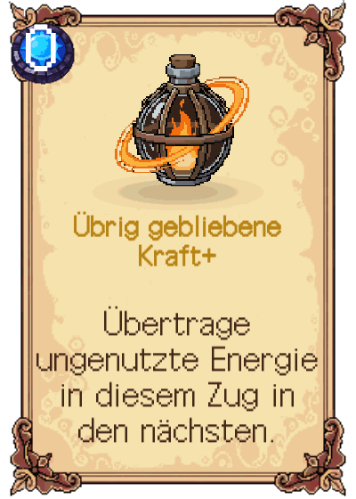 Übrig gebliebene Kraft+