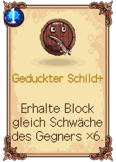 Geduckter Schild+