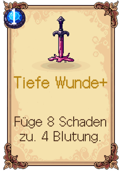 Tiefe Wunde+