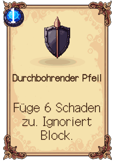 Durchbohrender Pfeil