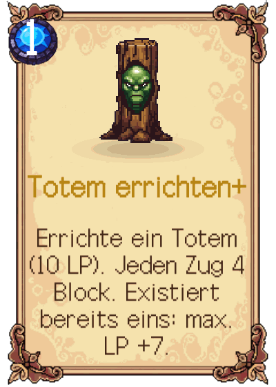 Totem errichten+
