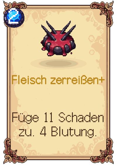 Fleisch zerreißen+