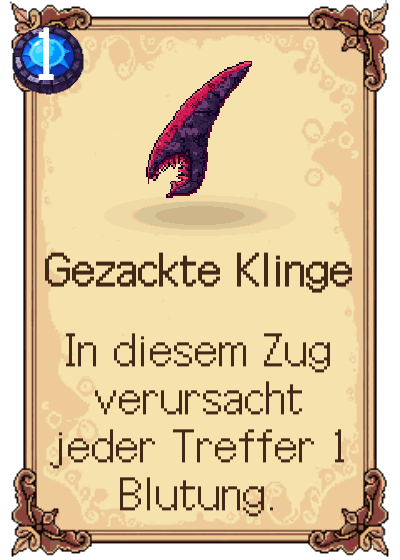 Gezackte Klinge