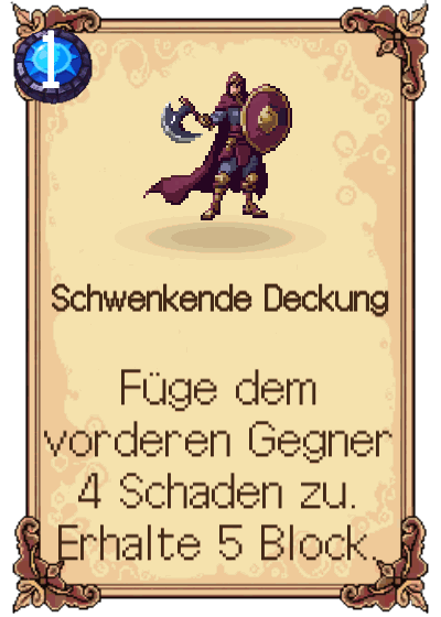 Schwenkende Deckung