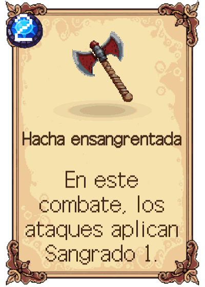 Hacha ensangrentada