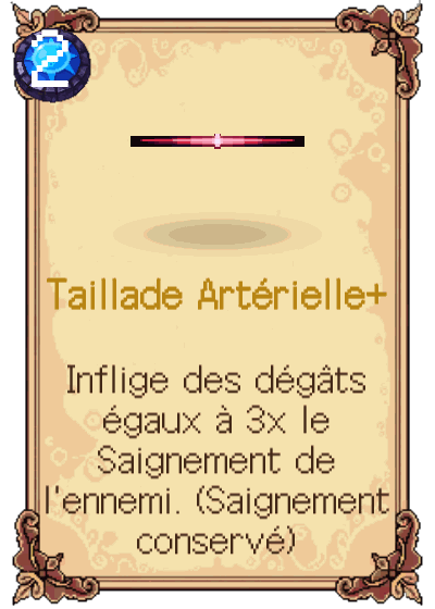 Taillade Artérielle+