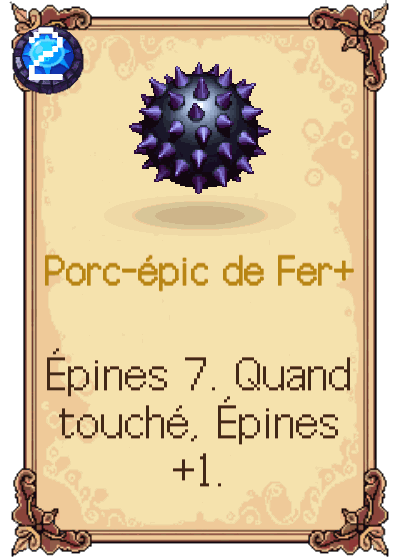 Porc-épic de Fer+
