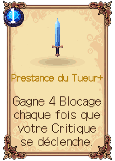 Prestance du Tueur+
