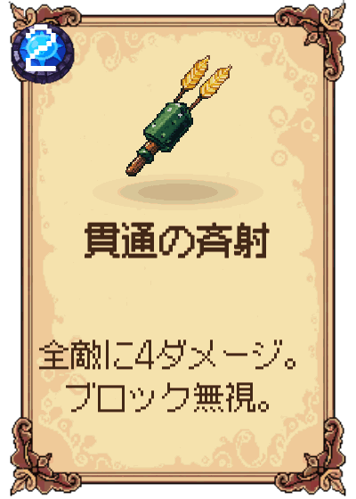 貫通の斉射