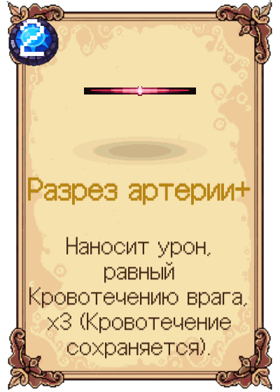 Разрез артерии+