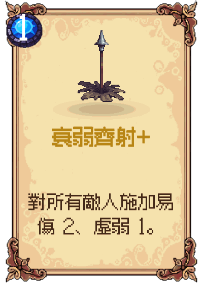 衰弱齊射+